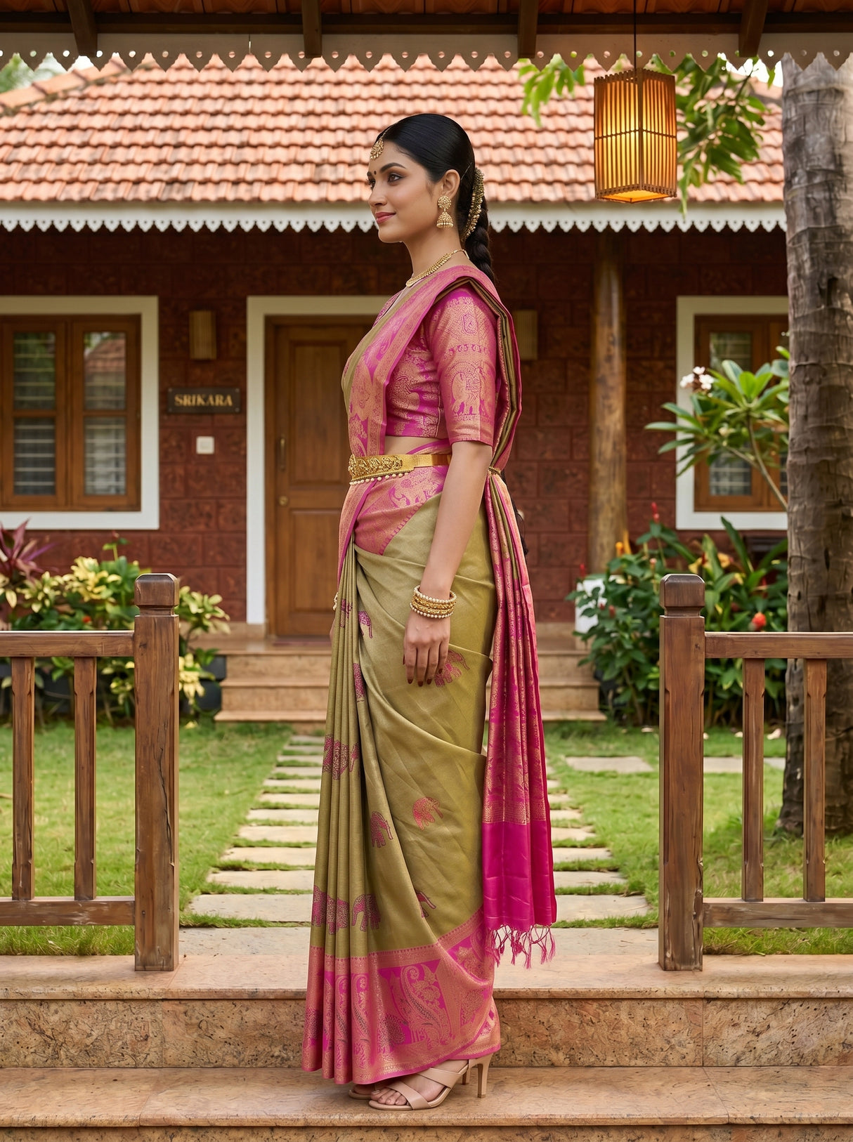 MIMOSA Saree Saree — pose 3 styling detail