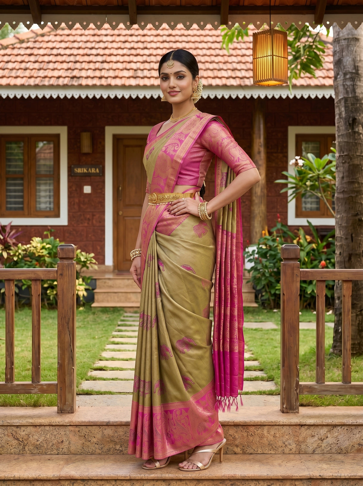 MIMOSA Saree Saree — pose 4 styling detail
