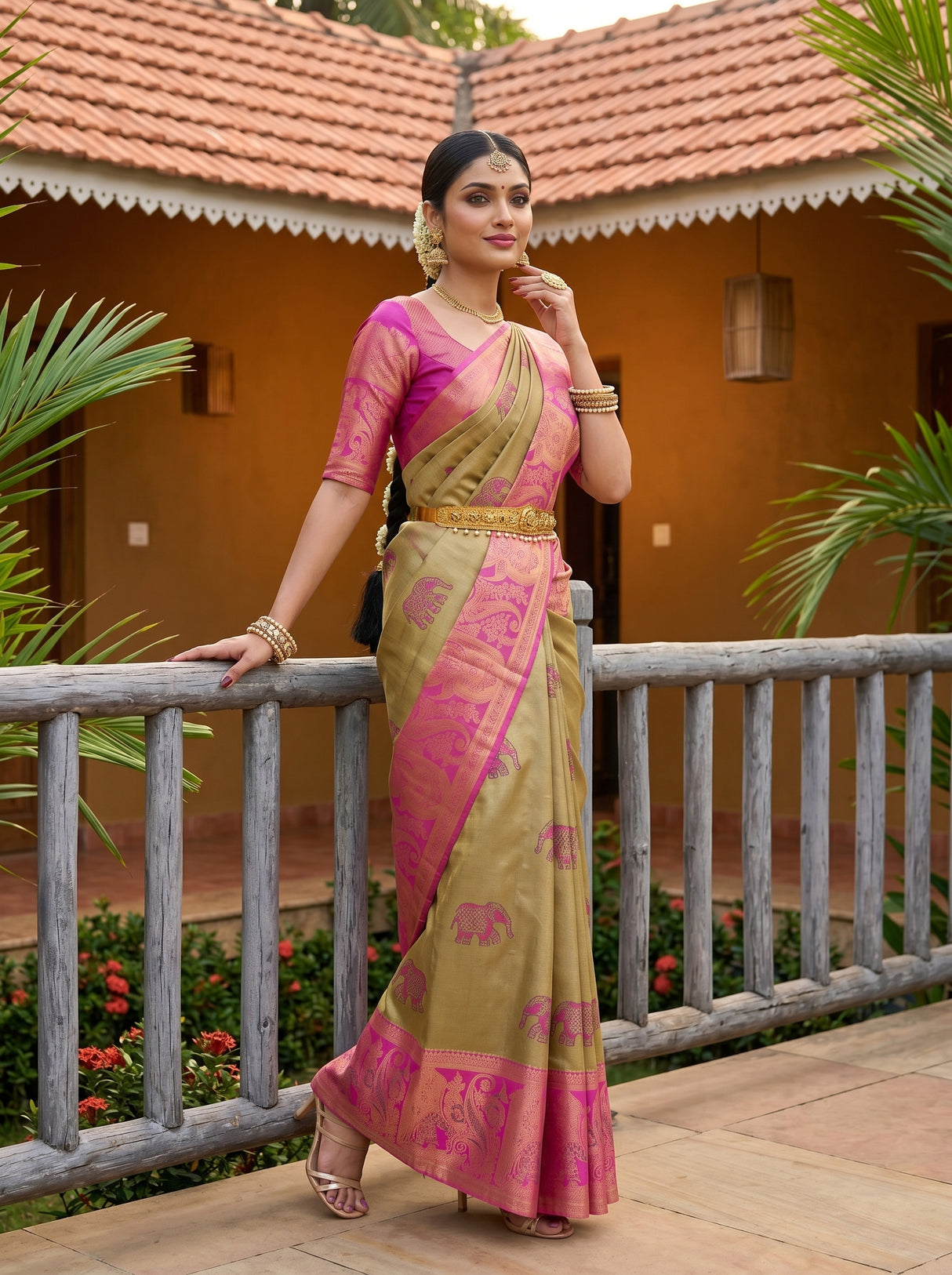 MIMOSA Saree Saree — pose 5 styling detail