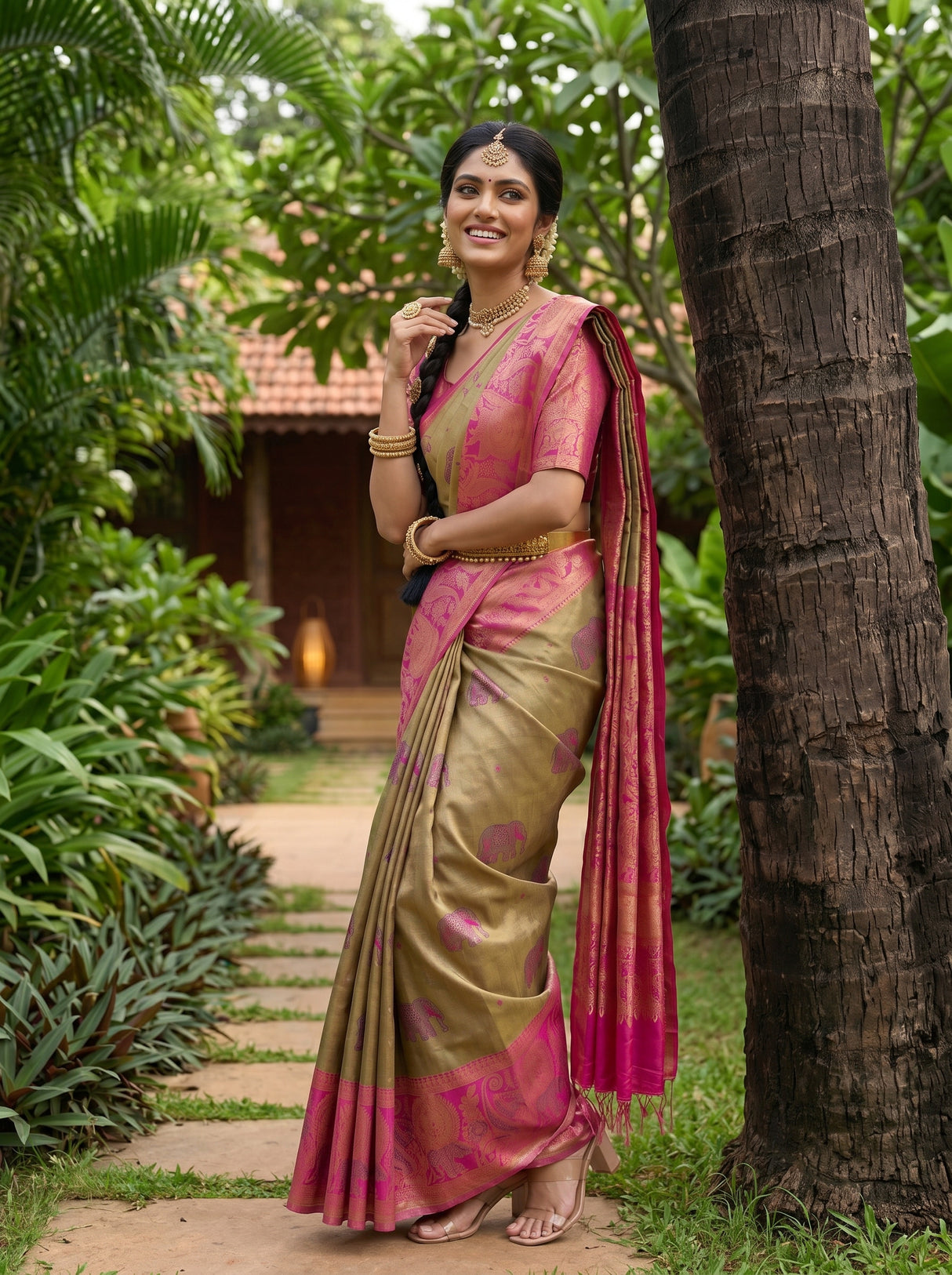 MIMOSA Saree Saree — pose 9 styling detail