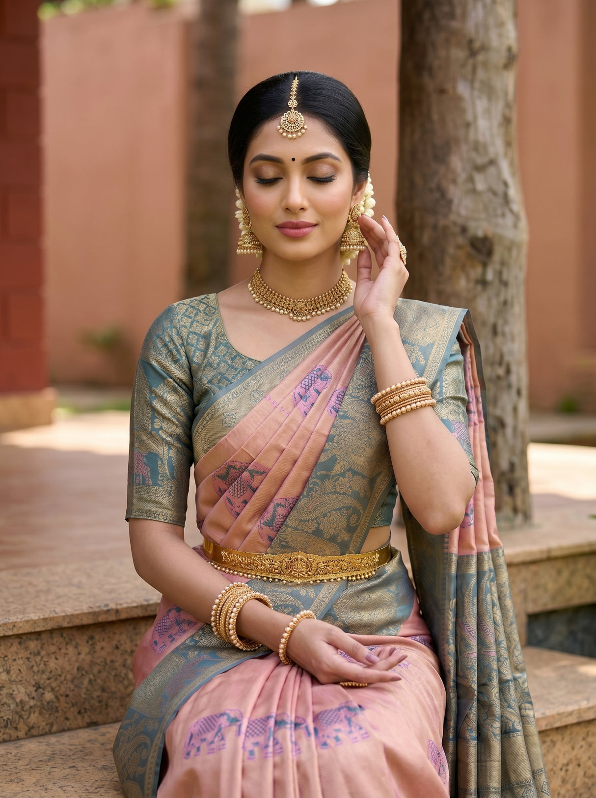 MIMOSA Saree Saree — pose 10 styling detail