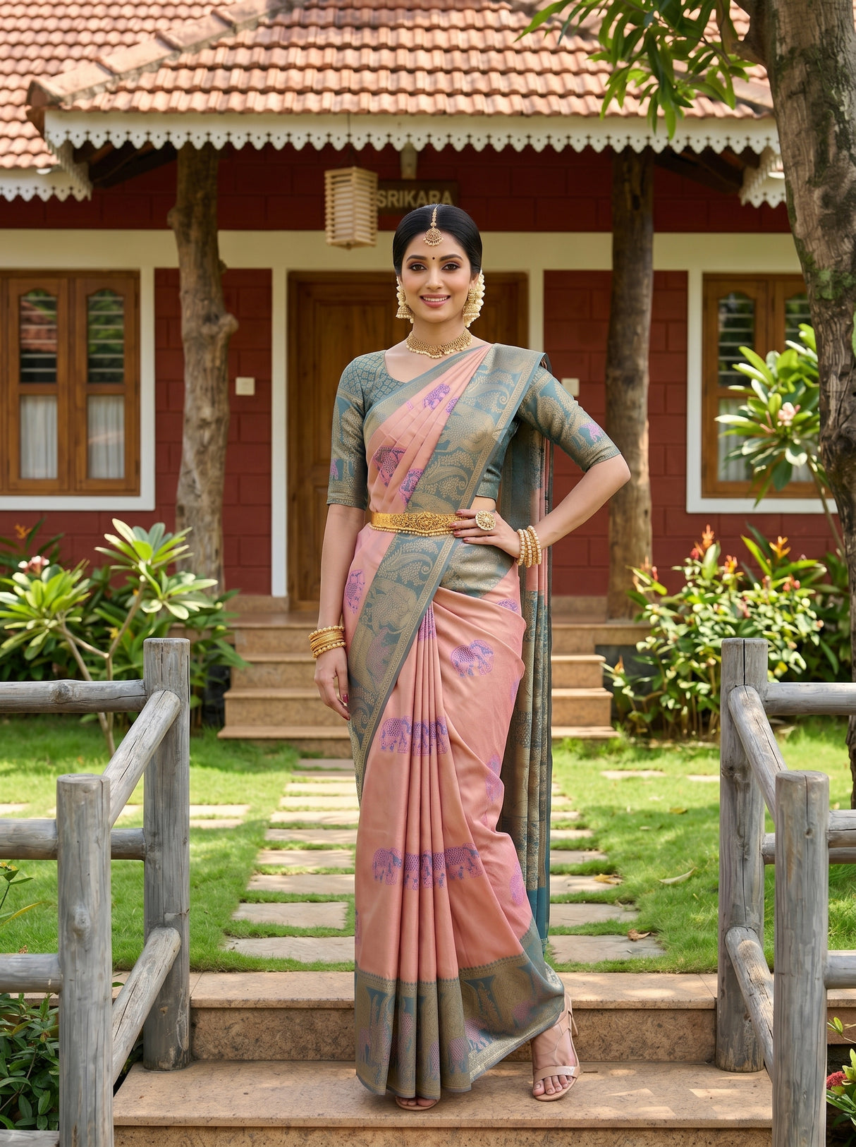 MIMOSA Saree Saree — pose 4 styling detail