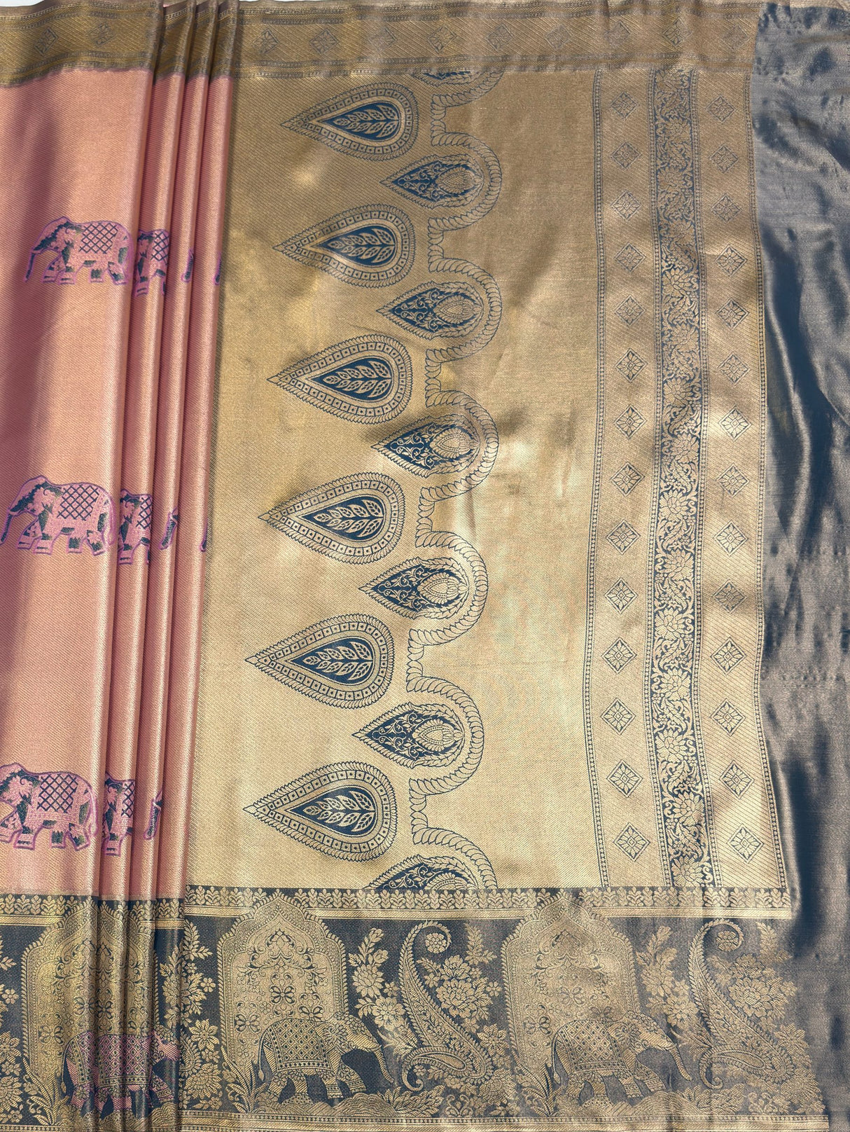 MIMOSA Saree Saree — pallu and zari work detail
