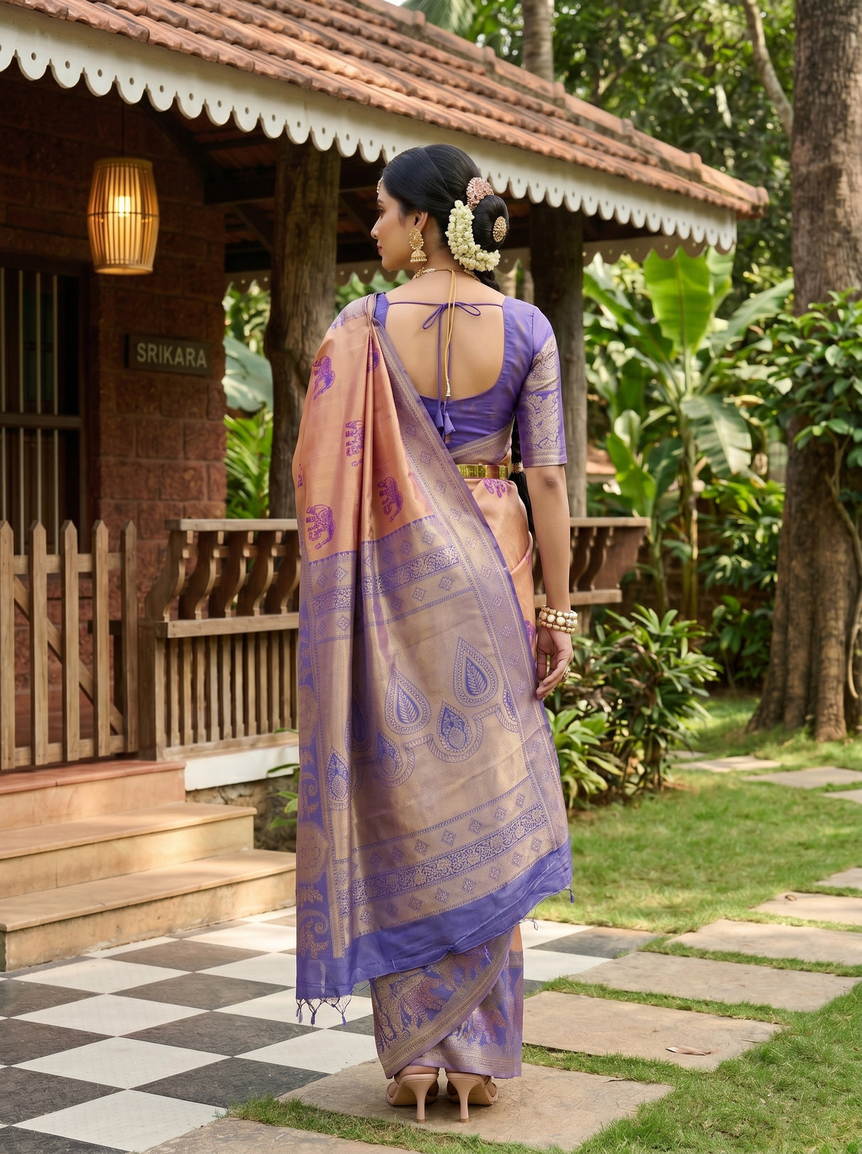 MIMOSA Saree Saree — pose 2 styling detail