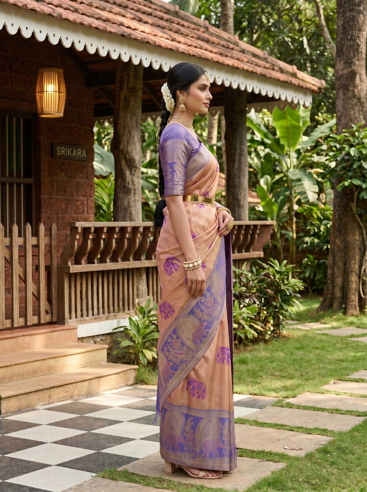 MIMOSA Saree Saree — pose 3 styling detail