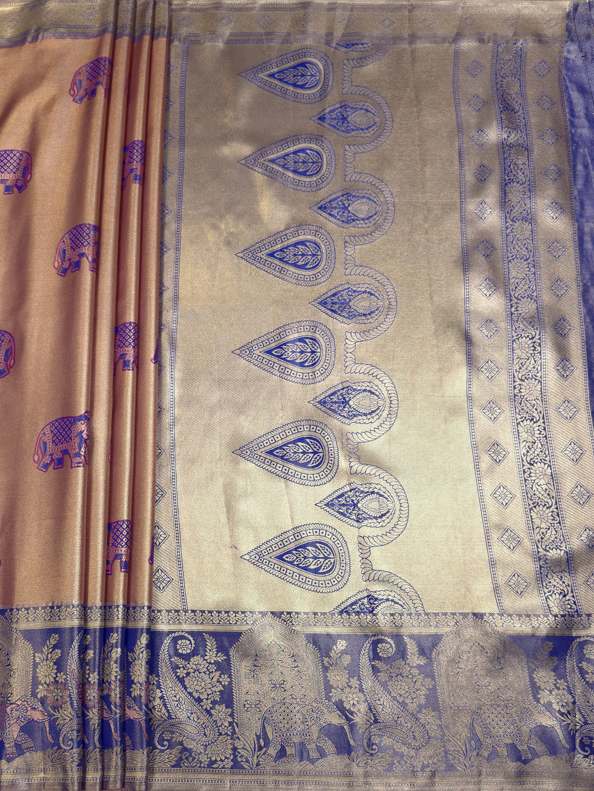 MIMOSA Saree Saree — pallu and zari work detail