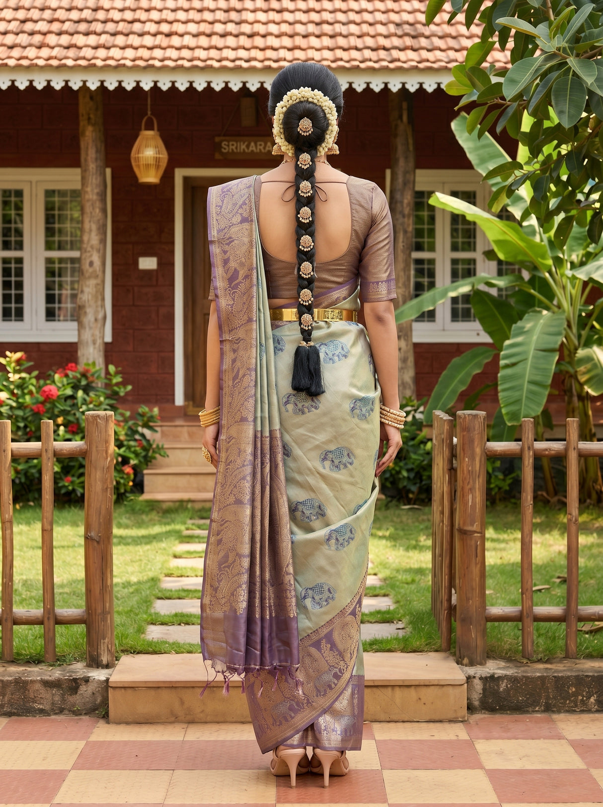 MIMOSA Saree Saree — pose 2 styling detail