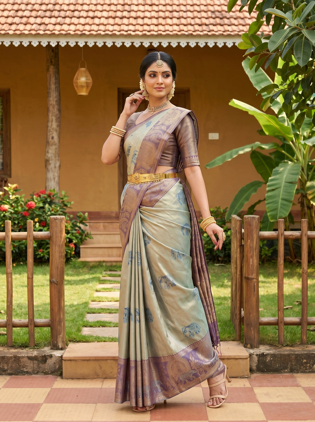 MIMOSA Saree Saree — pose 5 styling detail