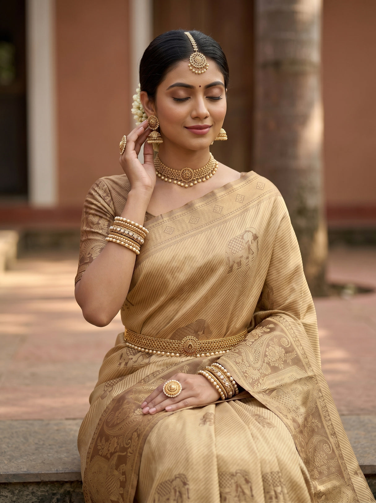 MIMOSA Saree Saree — pose 10 styling detail