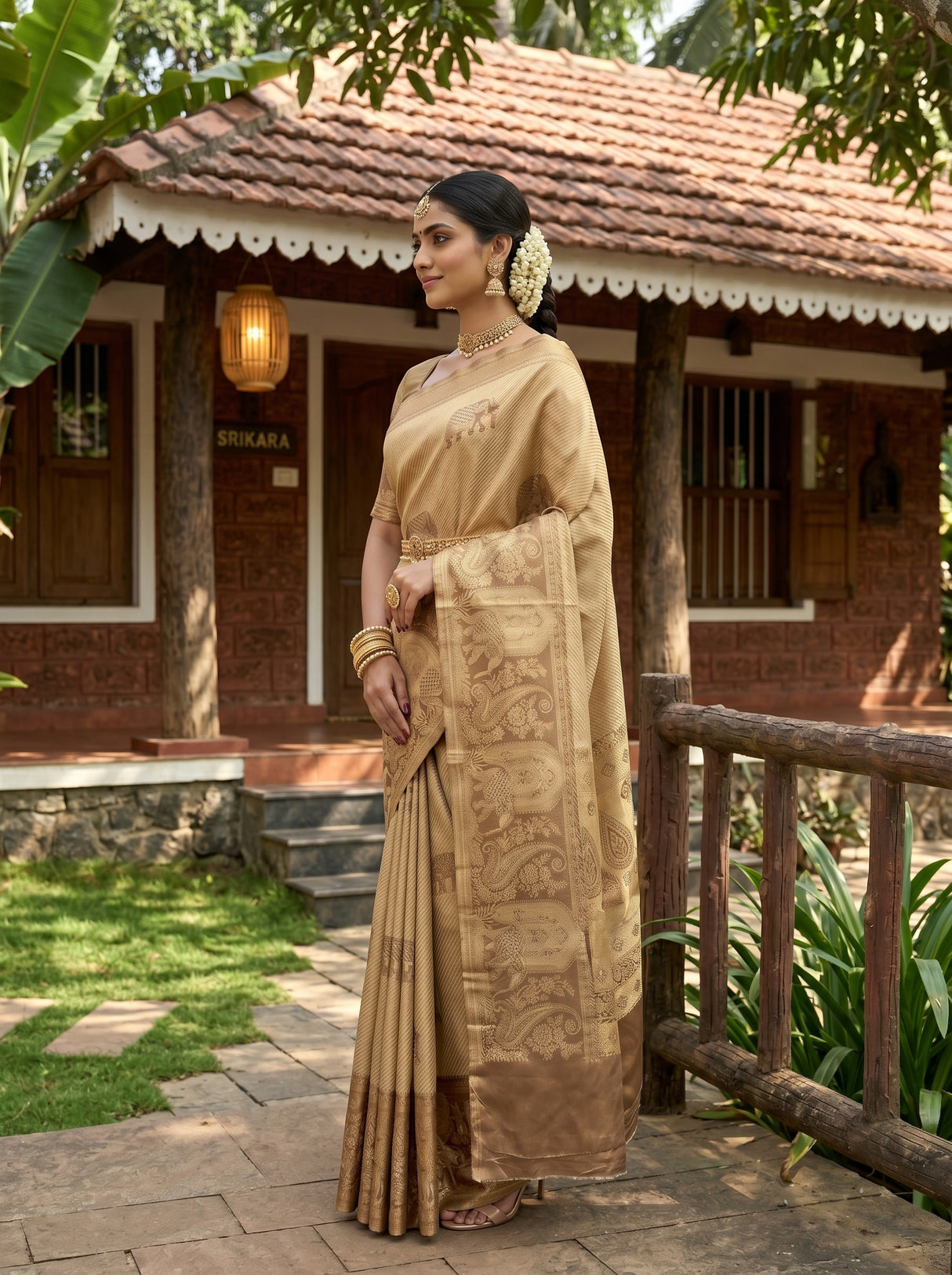 MIMOSA Saree Saree — pose 3 styling detail
