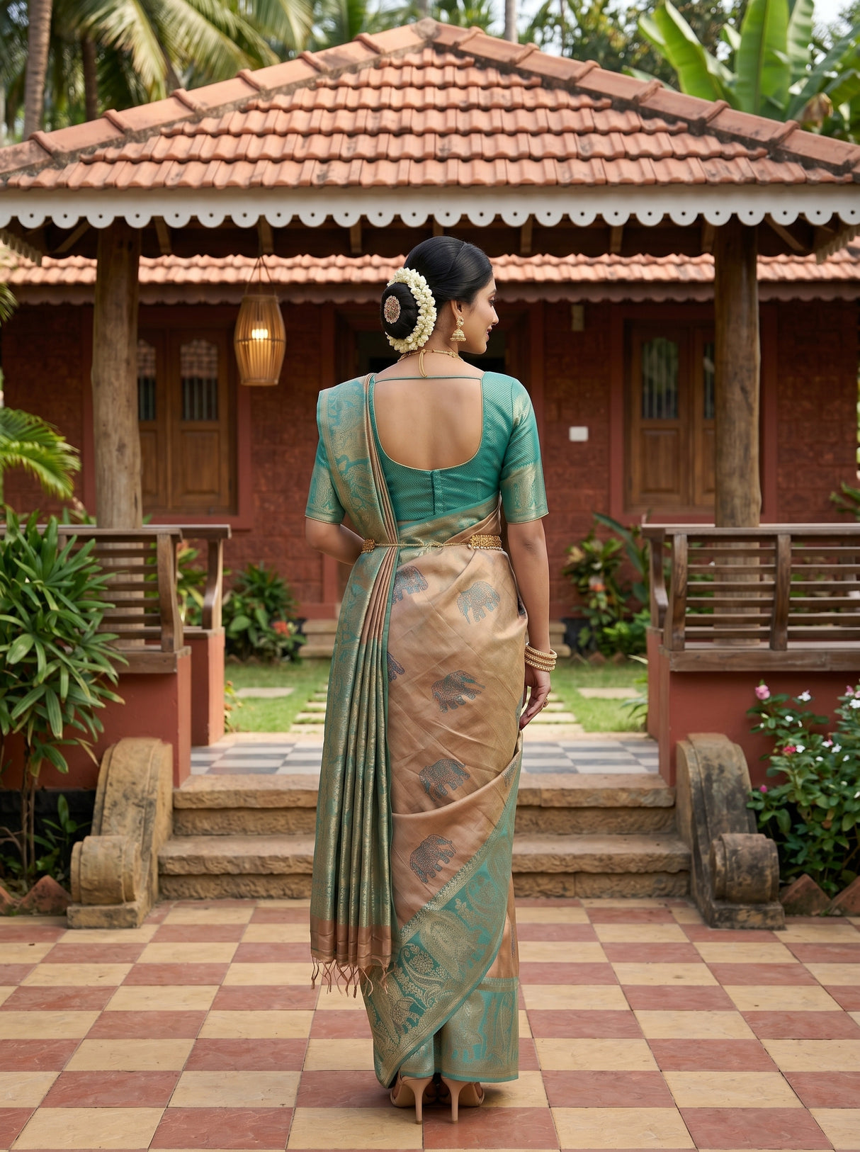 MIMOSA Saree Saree — pose 2 styling detail