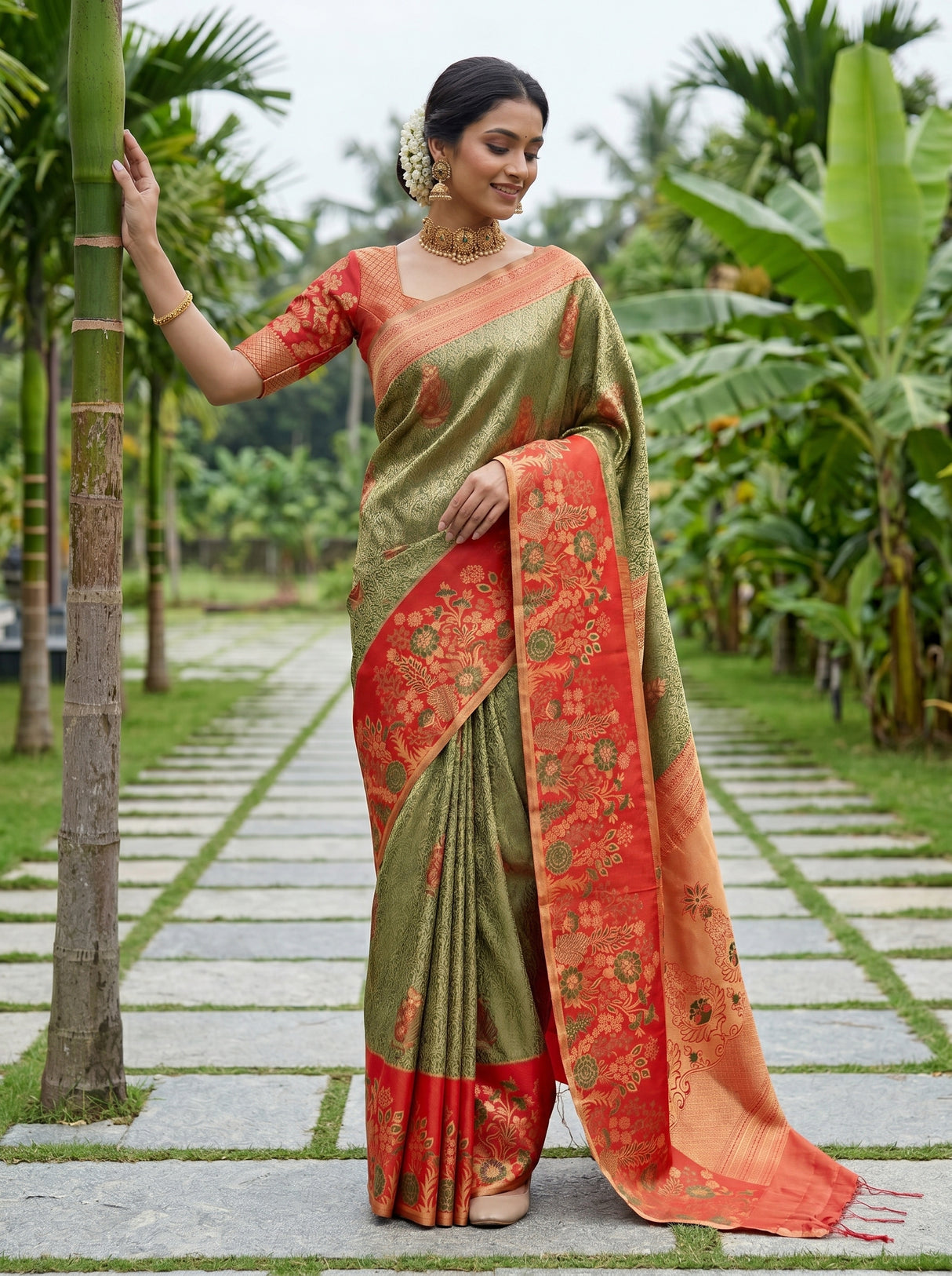MIMOSA Saree Saree — front view on mannequin
