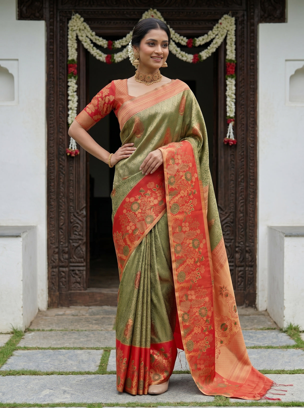 MIMOSA Saree Saree — pose 4 styling detail