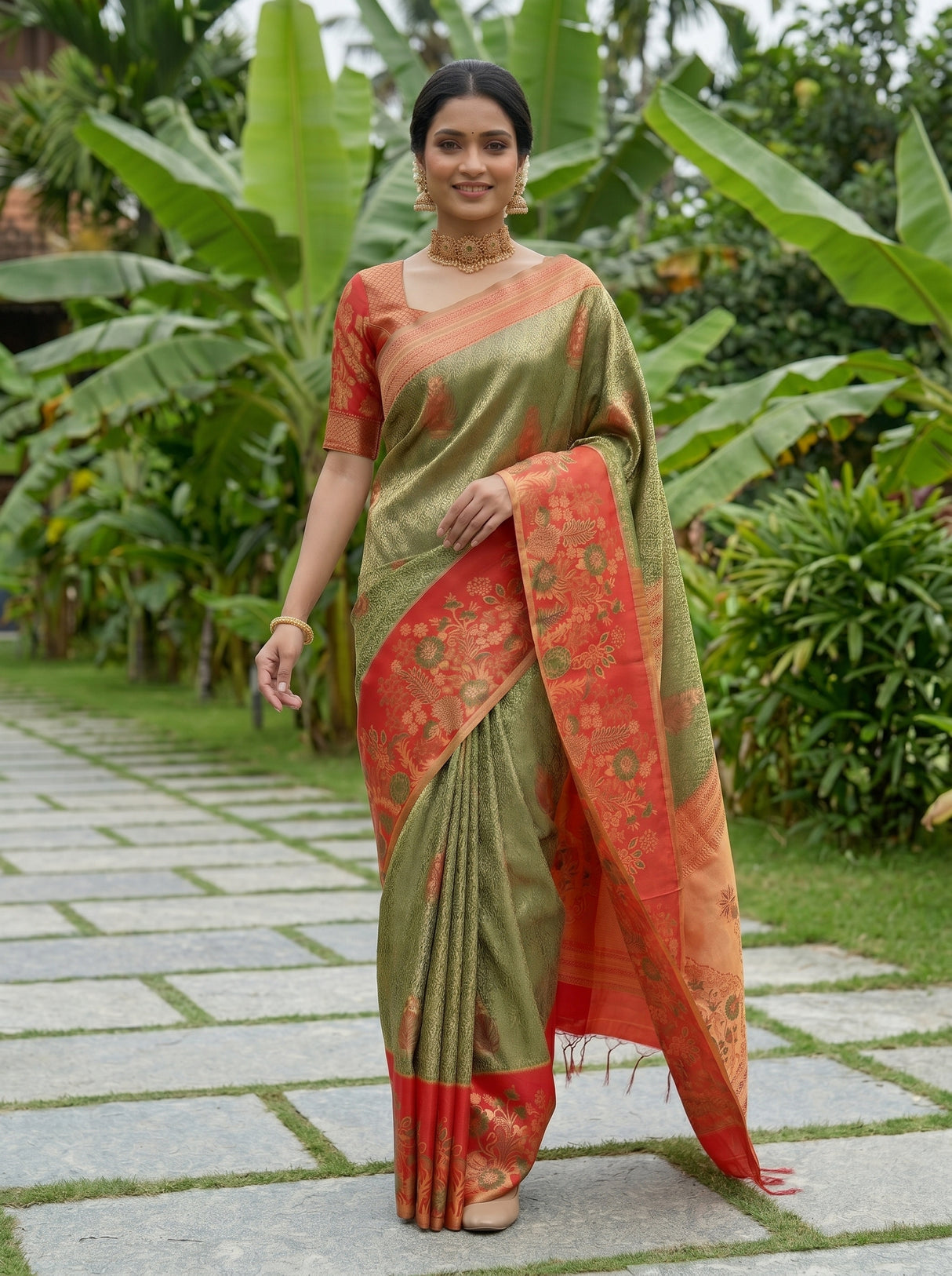MIMOSA Saree Saree — pose 6 styling detail