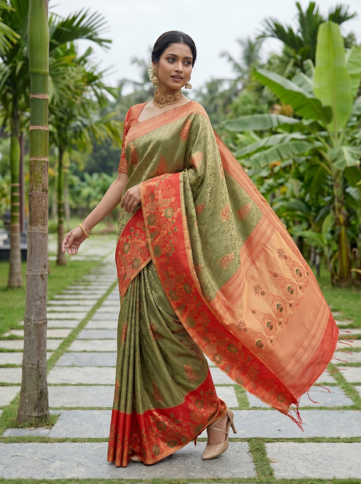 MIMOSA Saree Saree — pose 9 styling detail