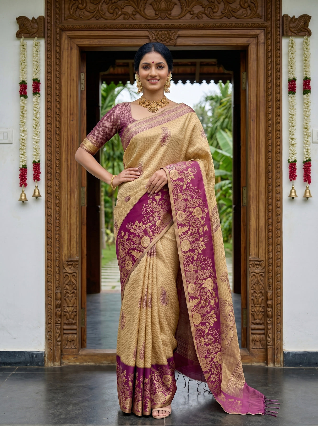 MIMOSA Saree Saree — pose 4 styling detail