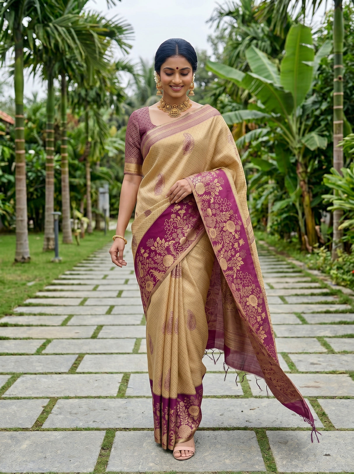 MIMOSA Saree Saree — pose 6 styling detail