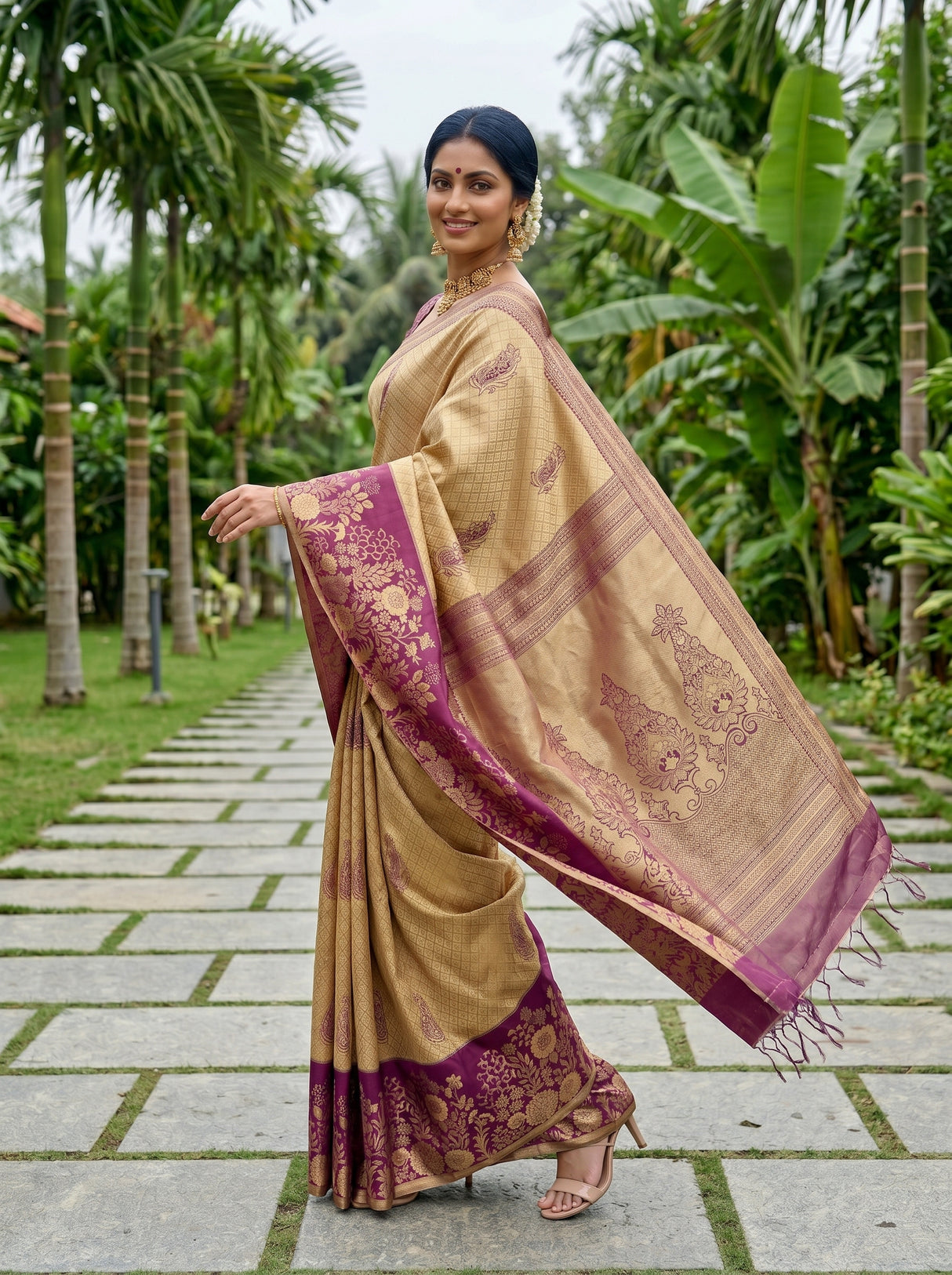 MIMOSA Saree Saree — pose 9 styling detail