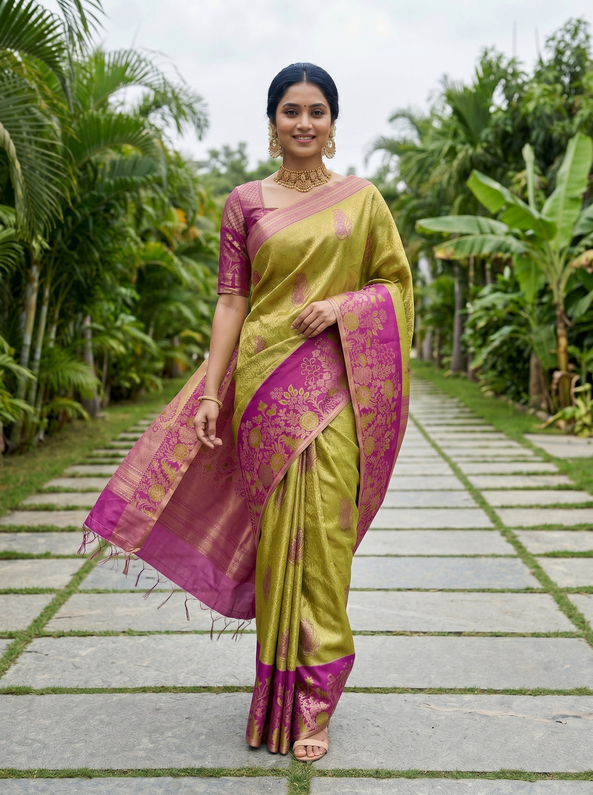 MIMOSA Saree Saree — pose 6 styling detail