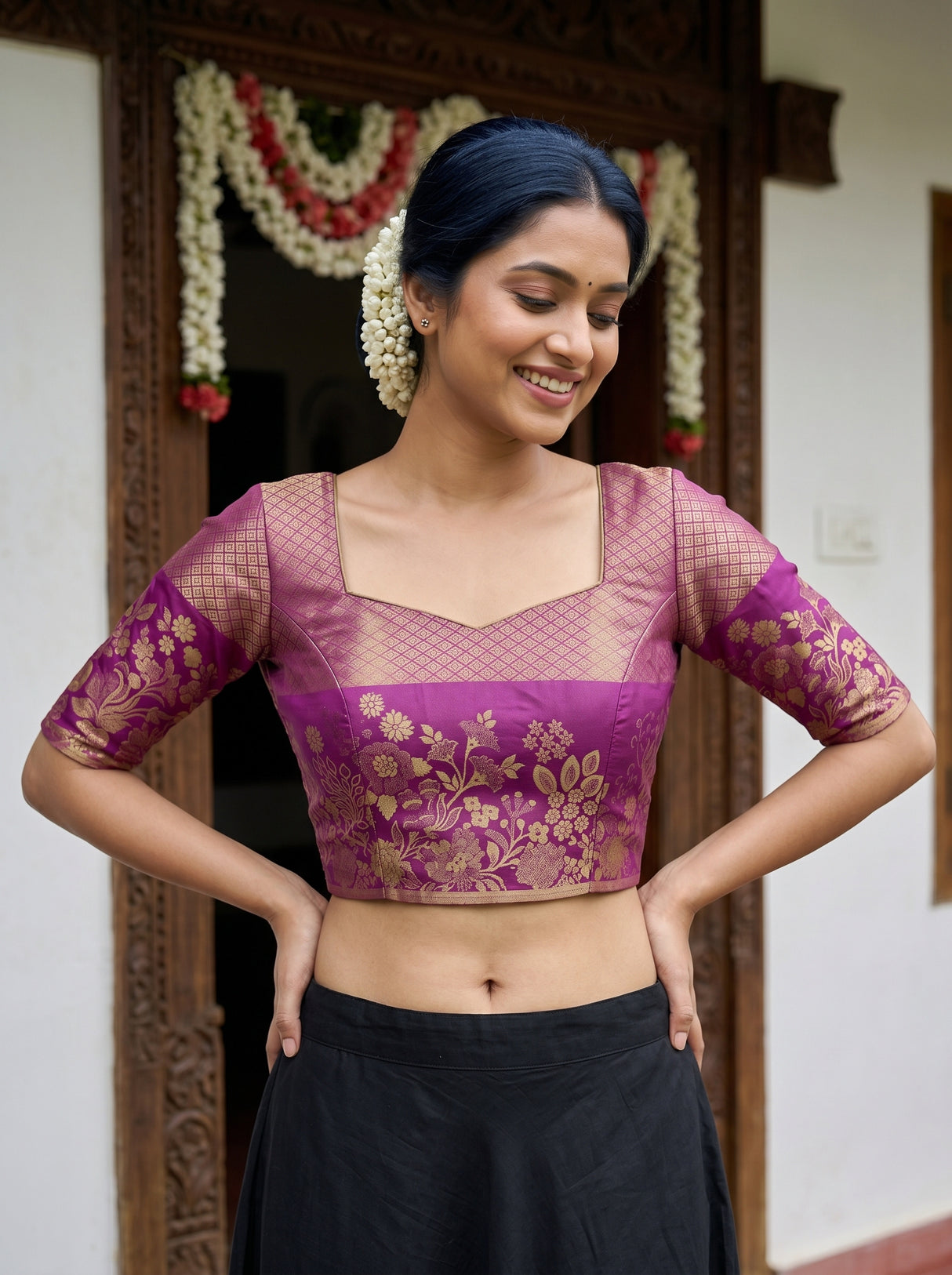 MIMOSA Saree Saree — blouse close-up
