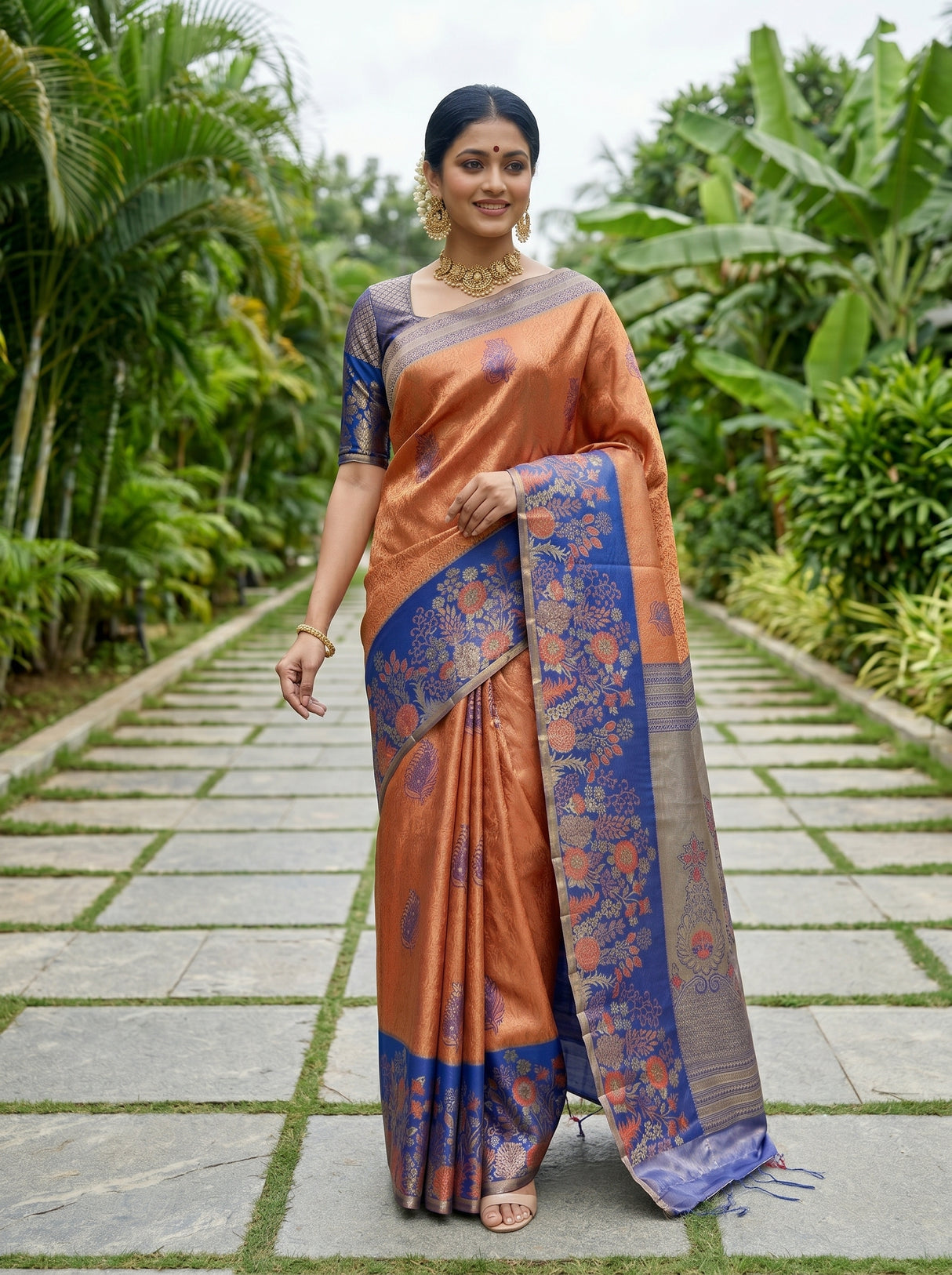 MIMOSA Saree Saree — front view on mannequin