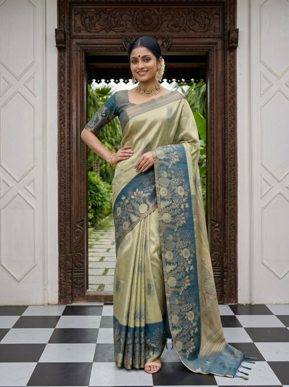 MIMOSA Saree Saree — pose 4 styling detail