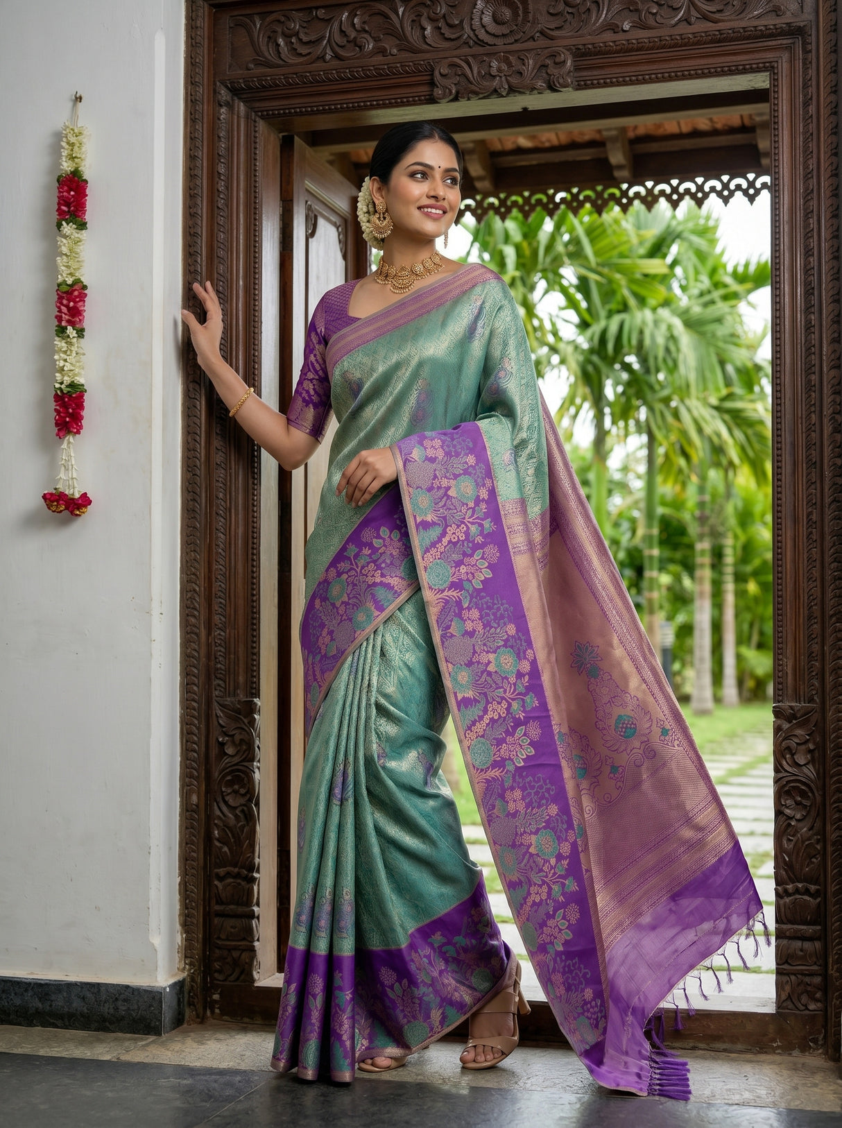 MIMOSA Saree Saree — pose 5 styling detail