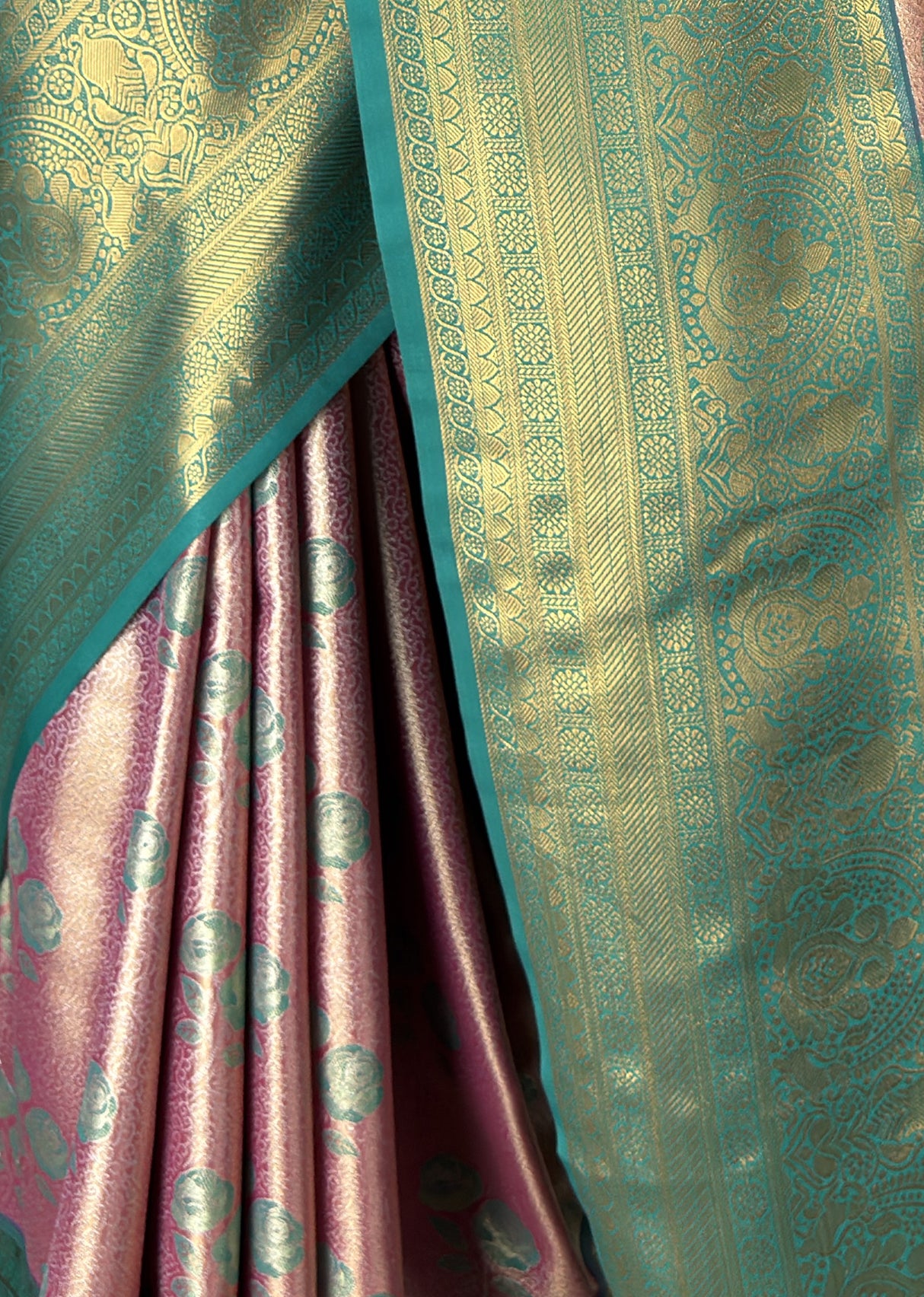 MIMOSA Rani Kanjivaram Art Silk Saree β fleets shot full lifestyle