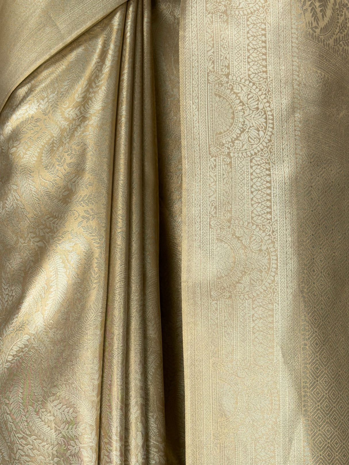 MIMOSA Beige Saree Saree — fleets shot full lifestyle