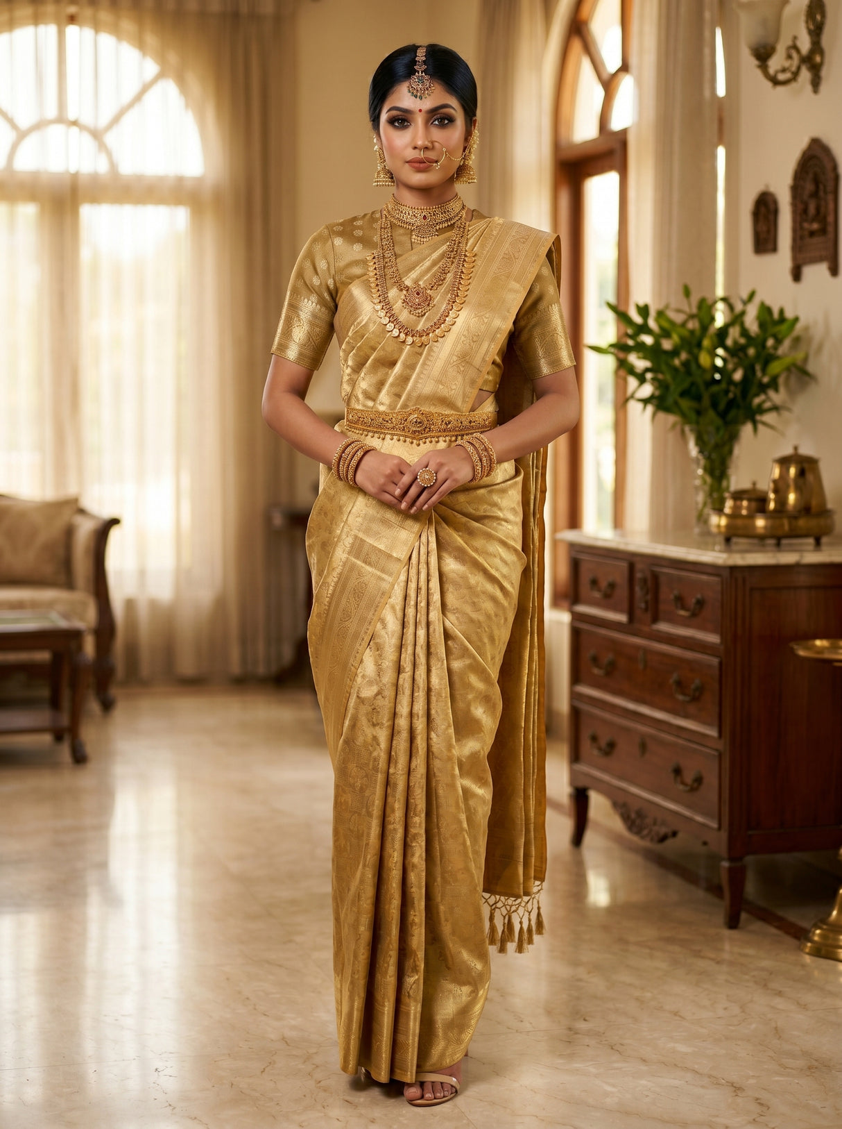 MIMOSA Saree Saree — front view on mannequin