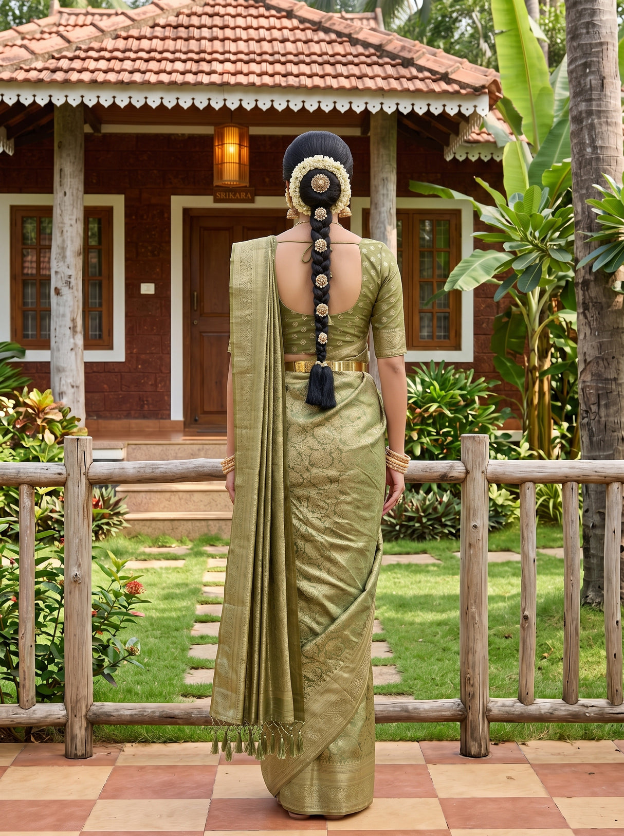 MIMOSA Saree Saree — pose 2 styling detail