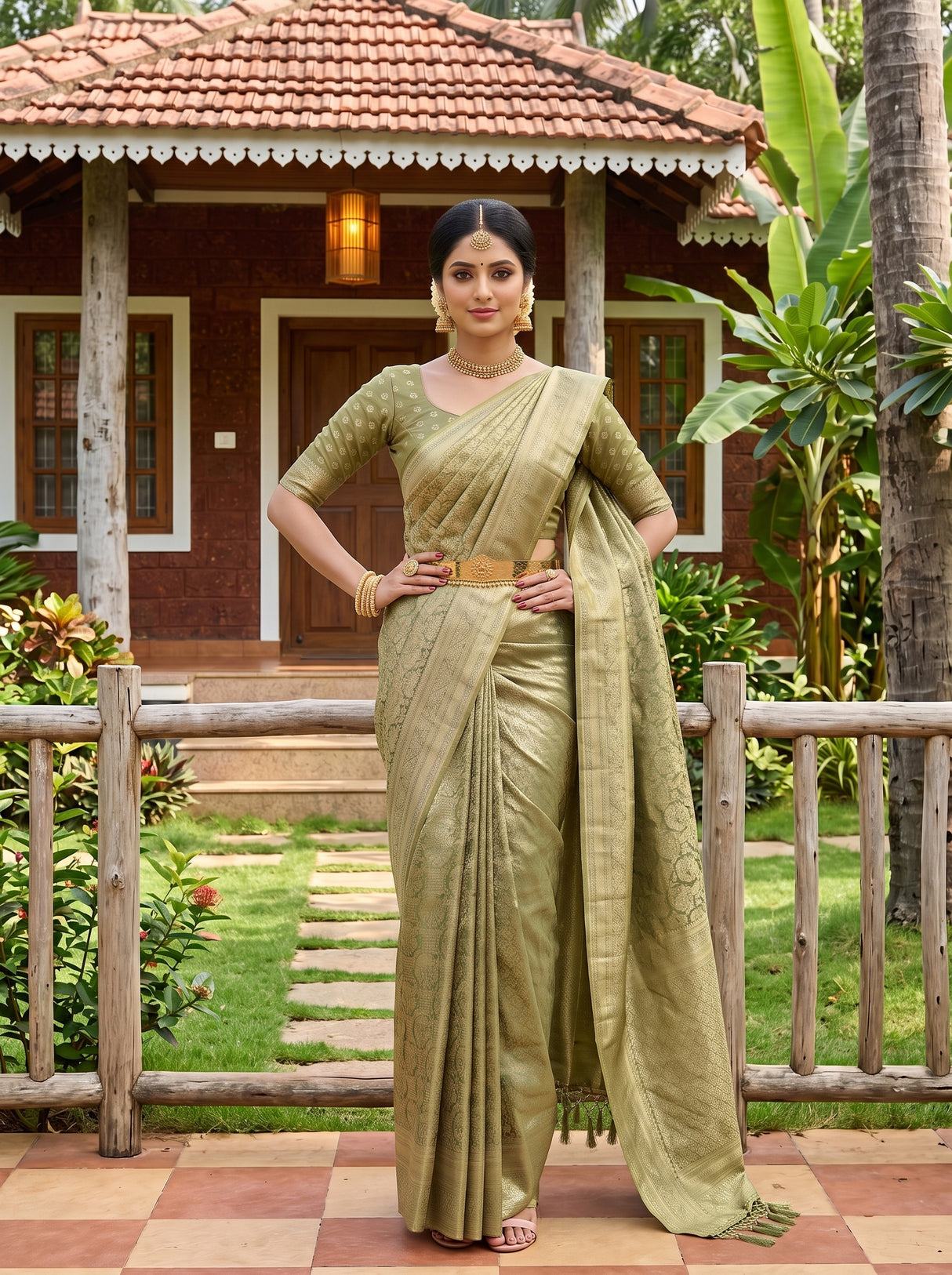 MIMOSA Saree Saree — pose 4 styling detail