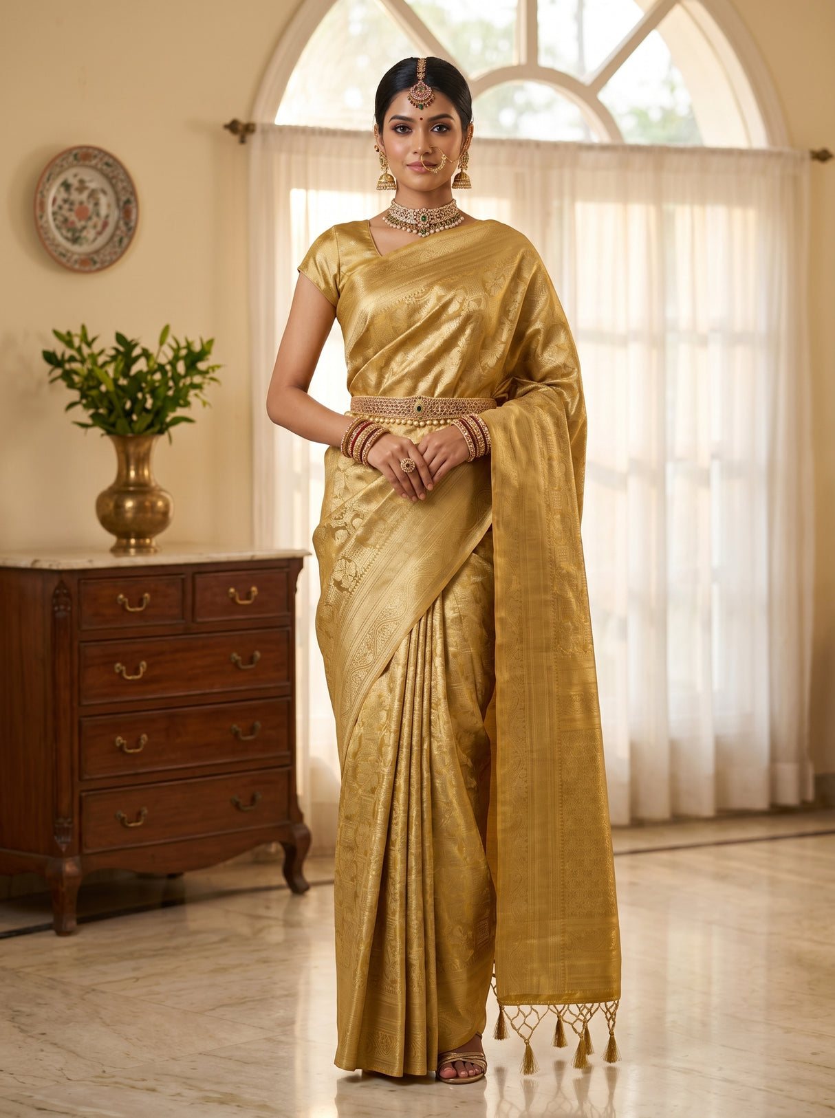 MIMOSA Saree Saree — front view on mannequin