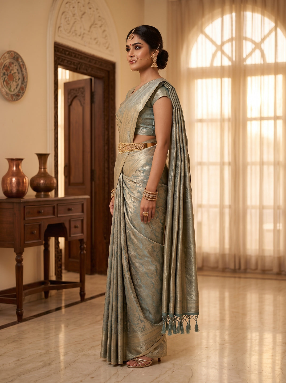 MIMOSA Saree Saree — pose 3 styling detail