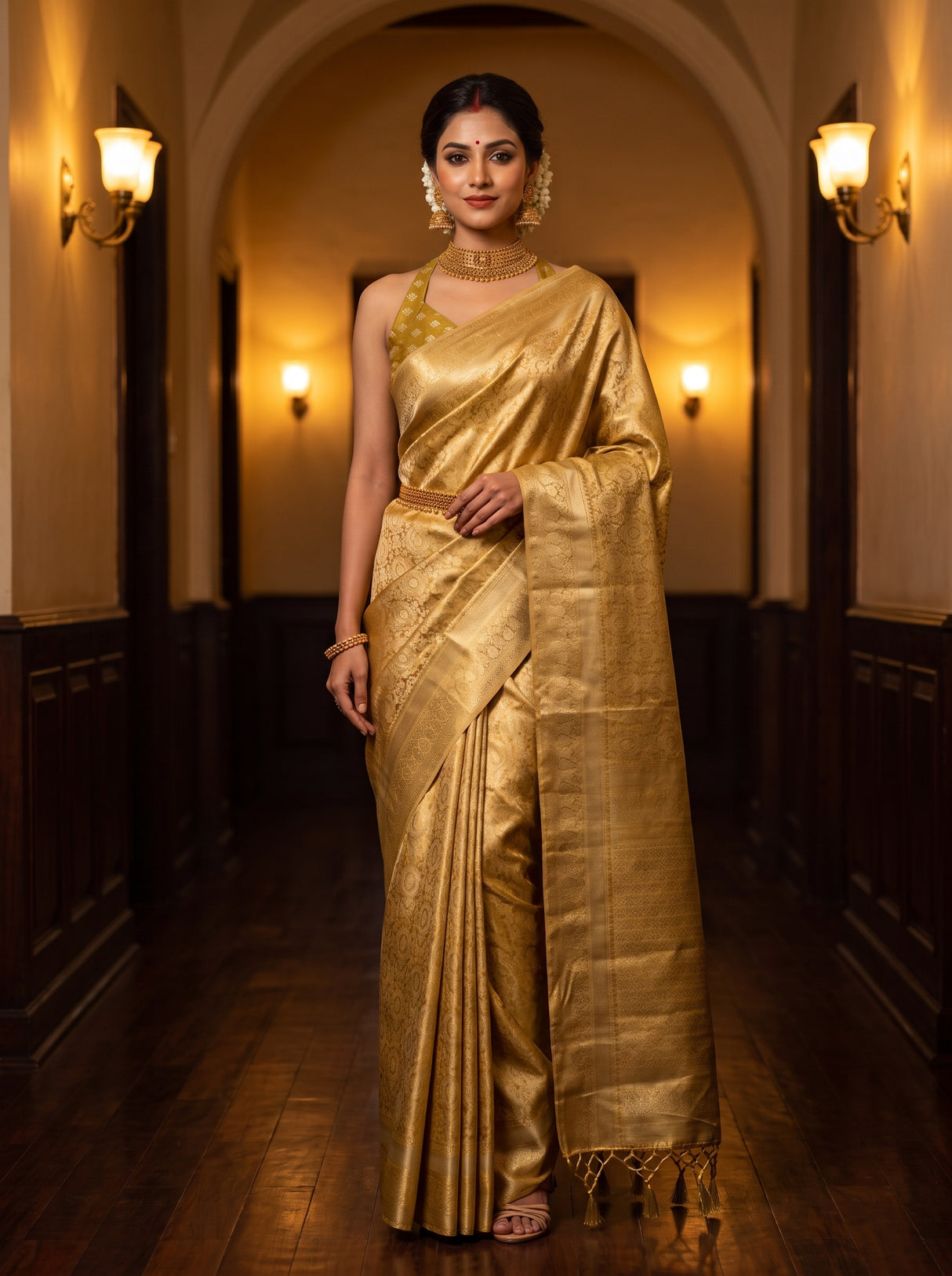 MIMOSA Saree Saree — front view on mannequin