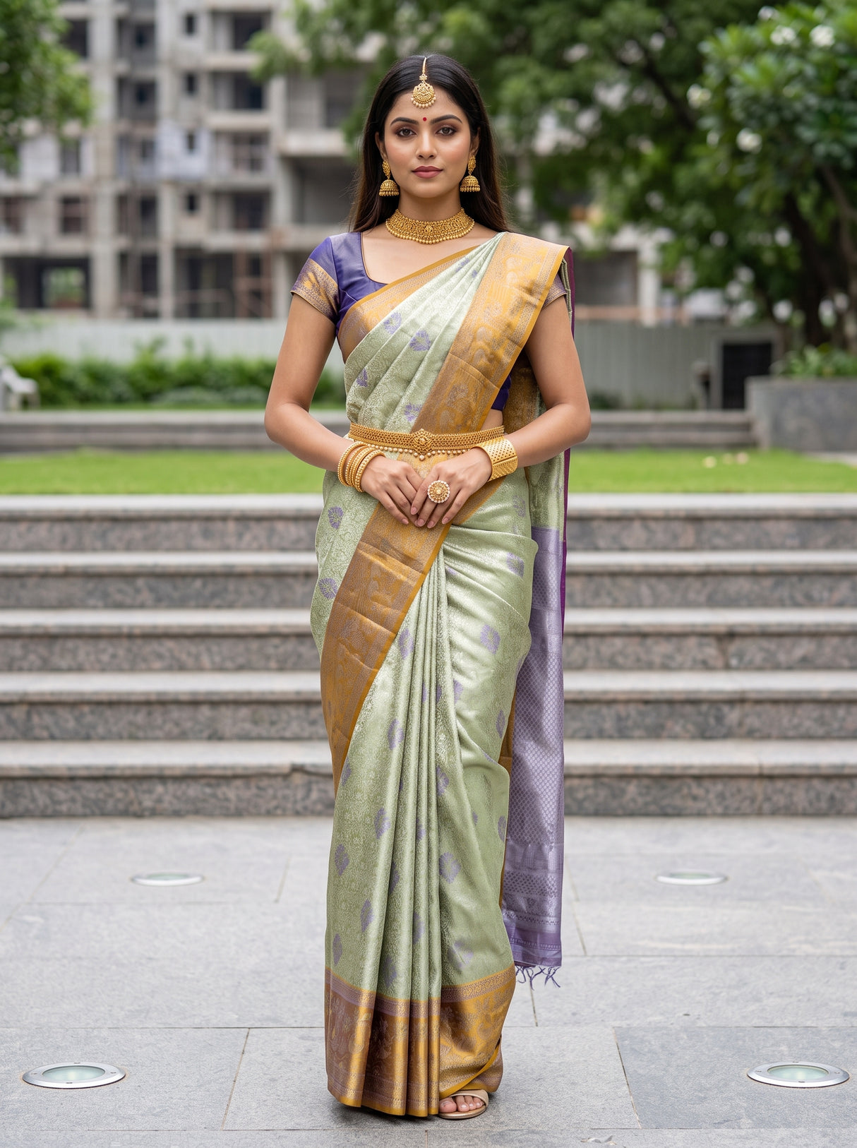 Olive Saree