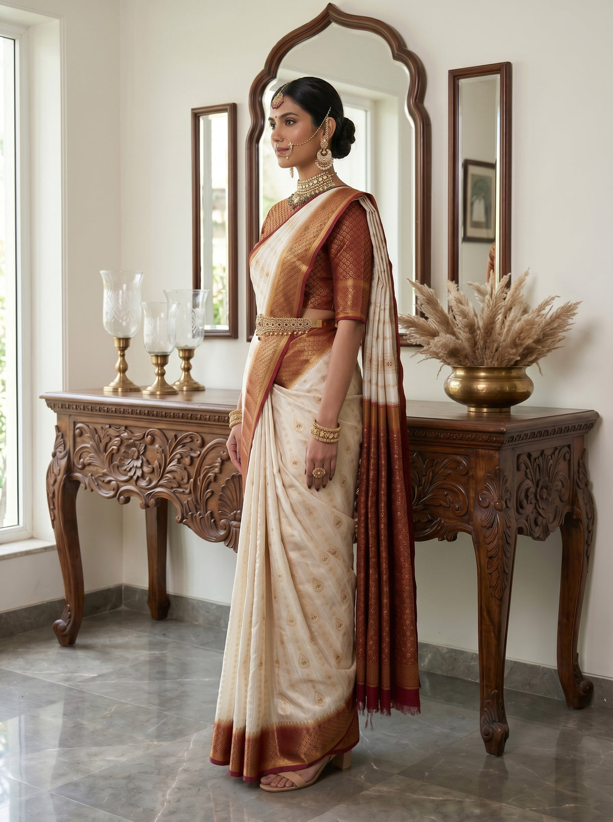 MIMOSA Saree Saree — pose 3 styling detail