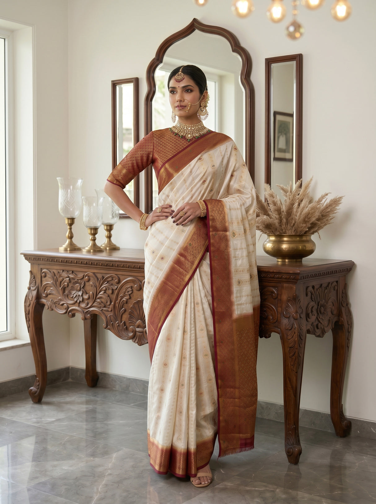 MIMOSA Saree Saree — pose 4 styling detail
