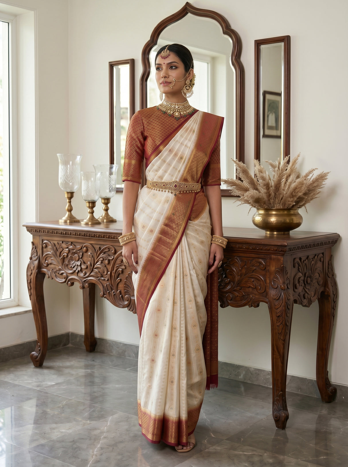 MIMOSA Saree Saree — pose 5 styling detail
