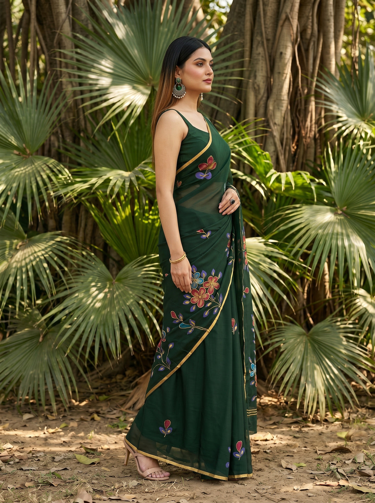 MIMOSA Saree Saree — pose 3 styling detail