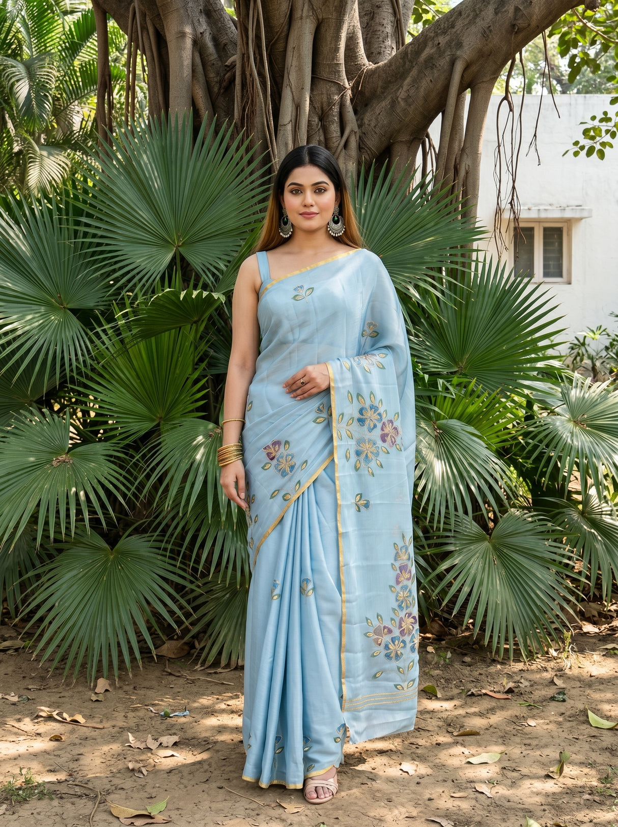 MIMOSA Saree Saree — front view on mannequin