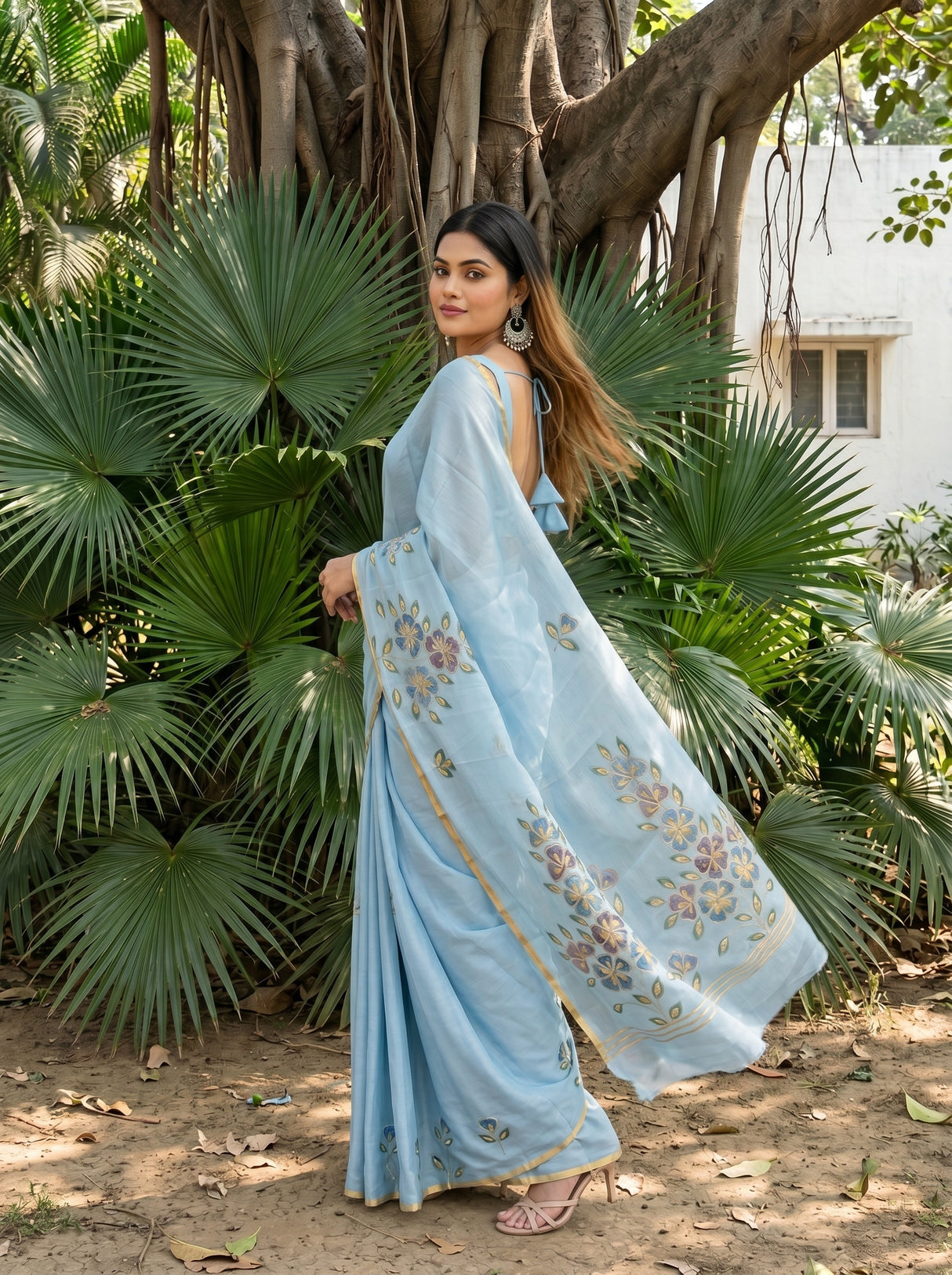 MIMOSA Saree Saree — pose 9 styling detail
