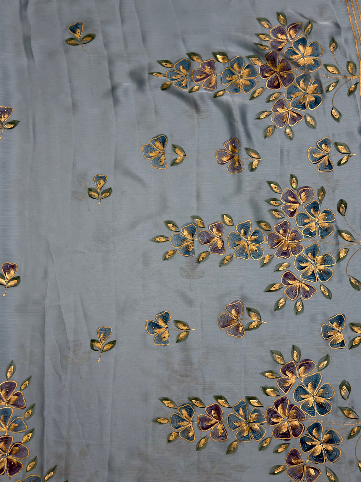 MIMOSA Saree Saree — pallu and zari work detail