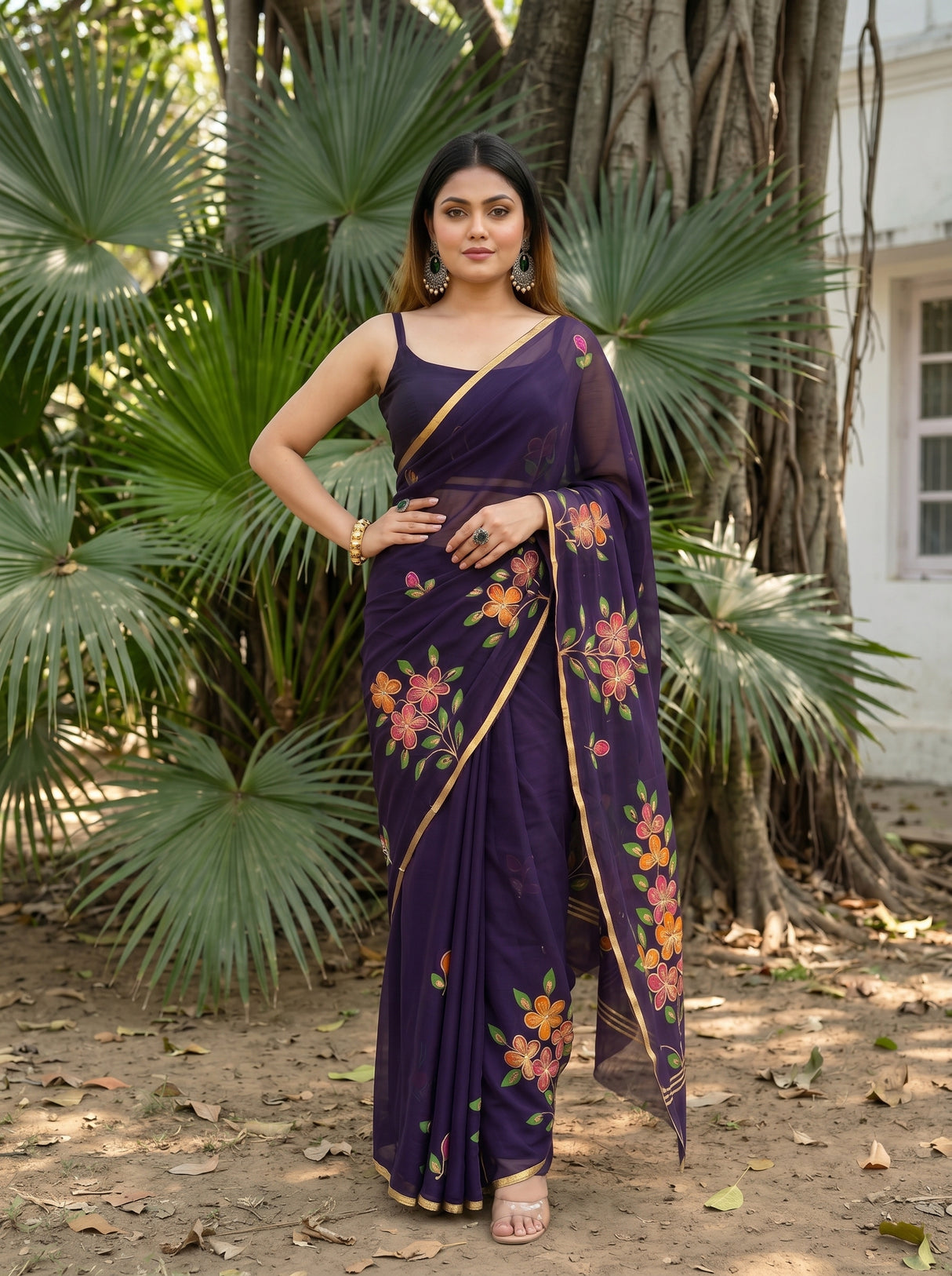 MIMOSA Saree Saree — pose 4 styling detail
