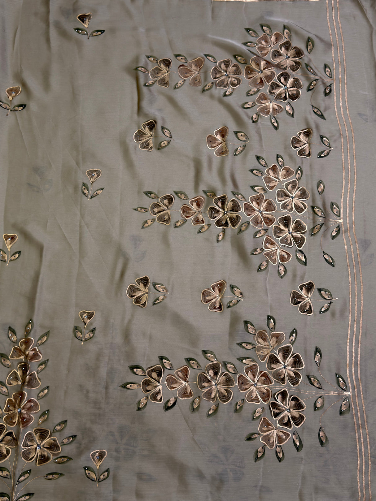 MIMOSA Saree Saree — pallu and zari work detail