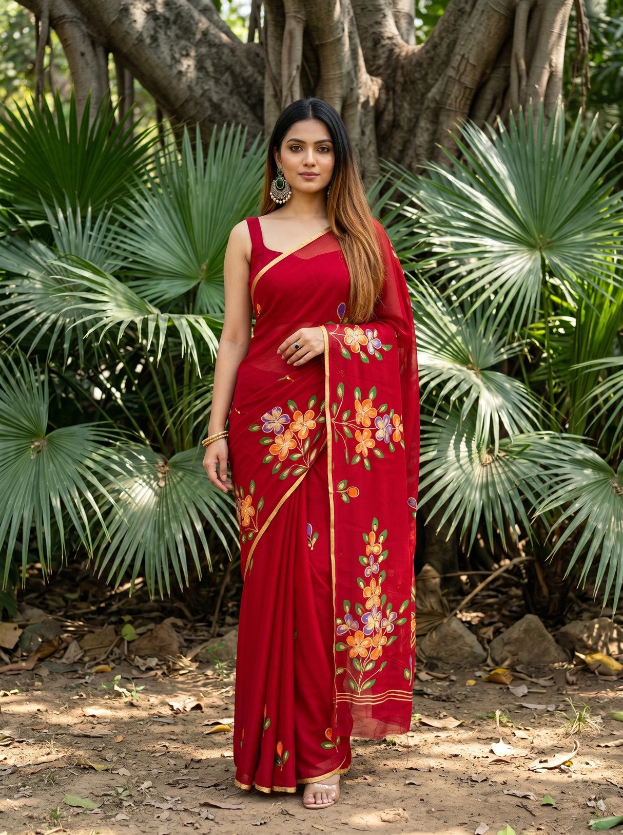 MIMOSA Saree Saree — front view on mannequin