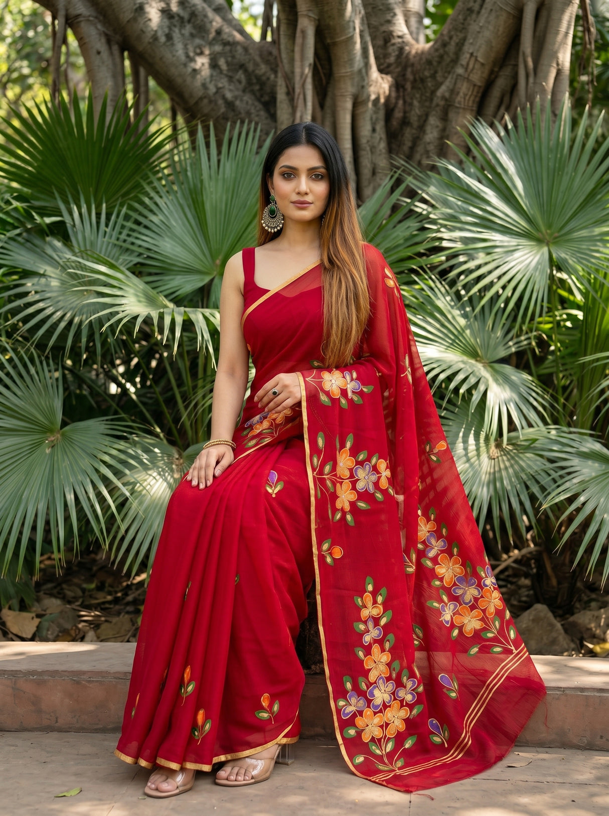 MIMOSA Saree Saree — pose 8 styling detail
