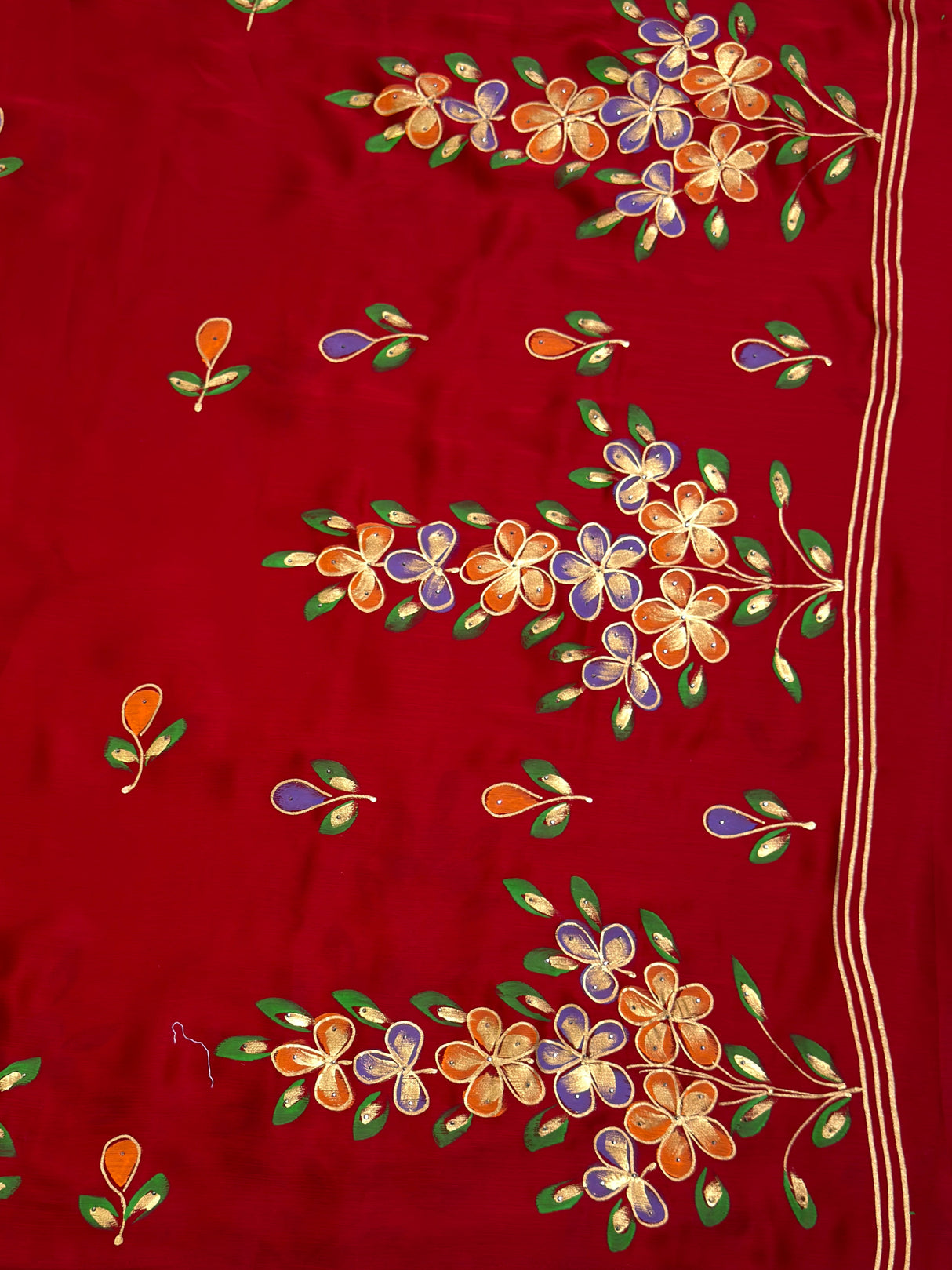 MIMOSA Saree Saree — pallu and zari work detail
