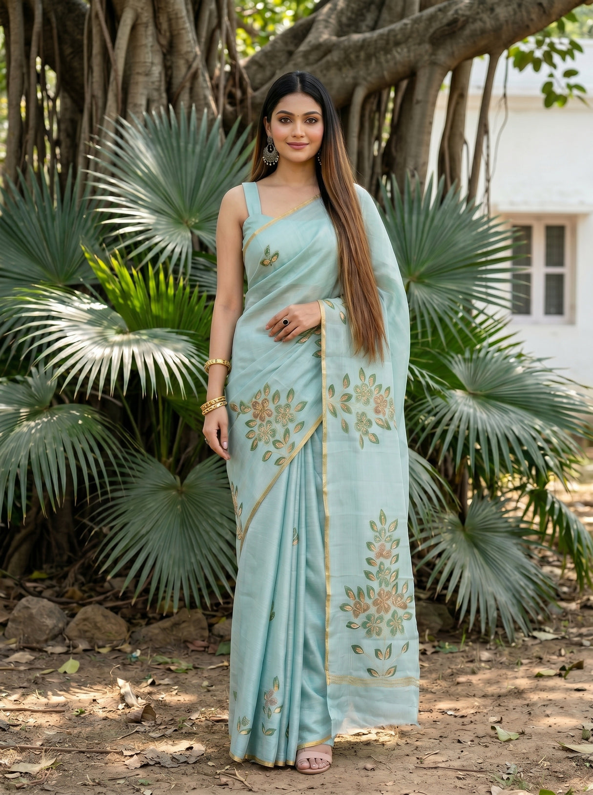 MIMOSA Saree Saree — pose 10 styling detail