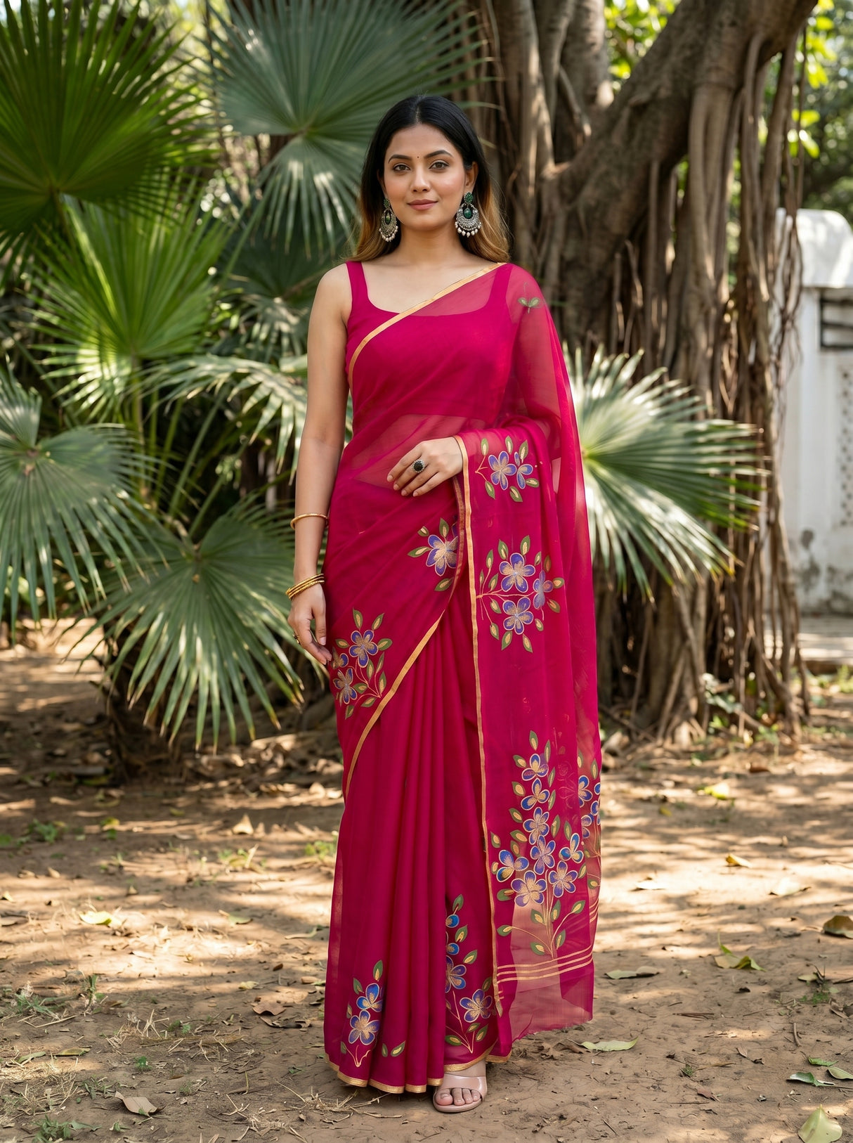 MIMOSA Saree Saree — pose 10 styling detail